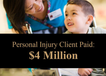 Personal Injury Claim Paid $4 Million