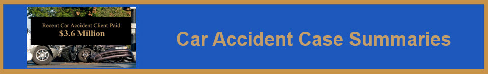 New Car Accident Case Summaries Image 2024